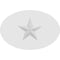 Ekena Millwork Standard Dalton Star Rosette With Square Edge, 4"W x 2 3/4"H x 1/2"P ROSP040X028X050DAL06 - alternate 3
